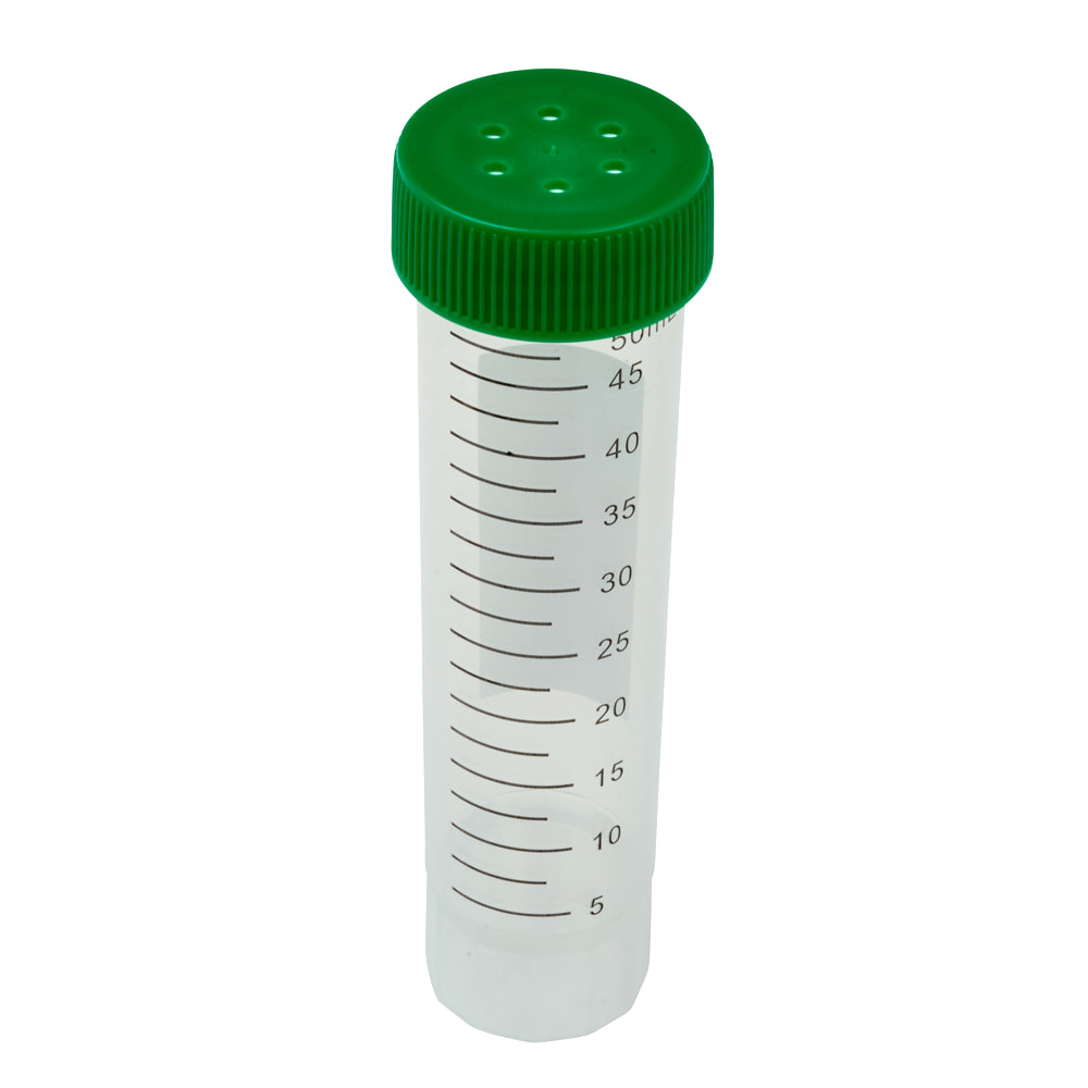 CELLTREAT 50mL Self-Standing Bio-Reaction Tube - Re-sealable Bag, Sterile, Max Force g 6000